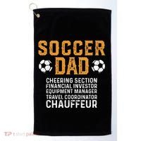 Soccer Dad Cheering Section Financial Investor Equipment Golf Towel thumb 0