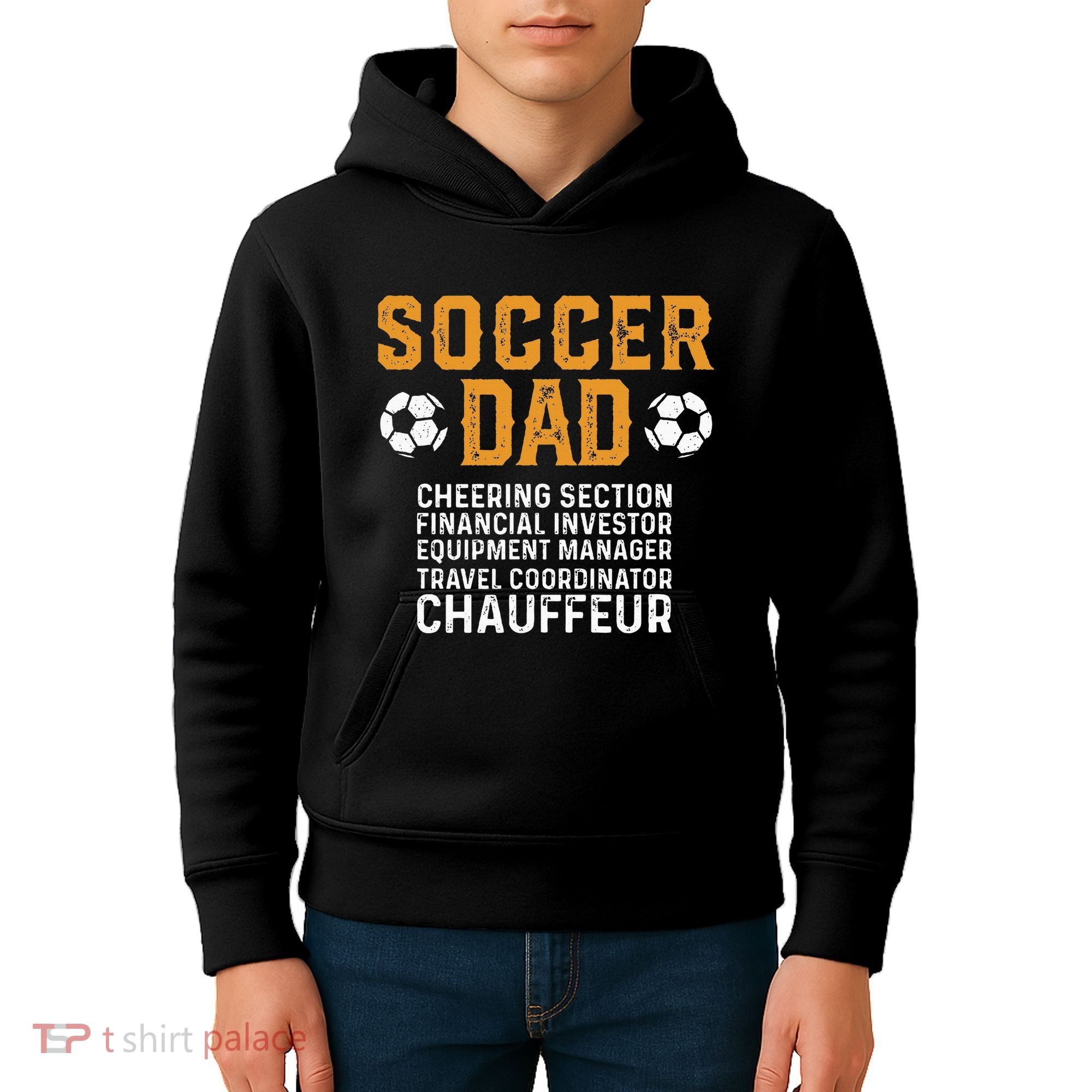 Soccer Dad Cheering Section Financial Investor Equipment Kids Hoodie