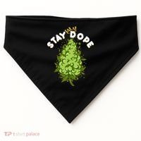 Stay Dope Cannabis Marijuana Bud USA-Made Doggie Bandana thumb 0