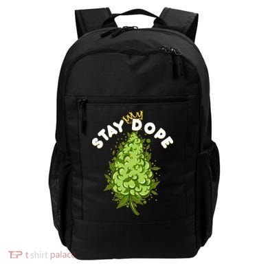 Stay Dope Cannabis Marijuana Bud Backpack