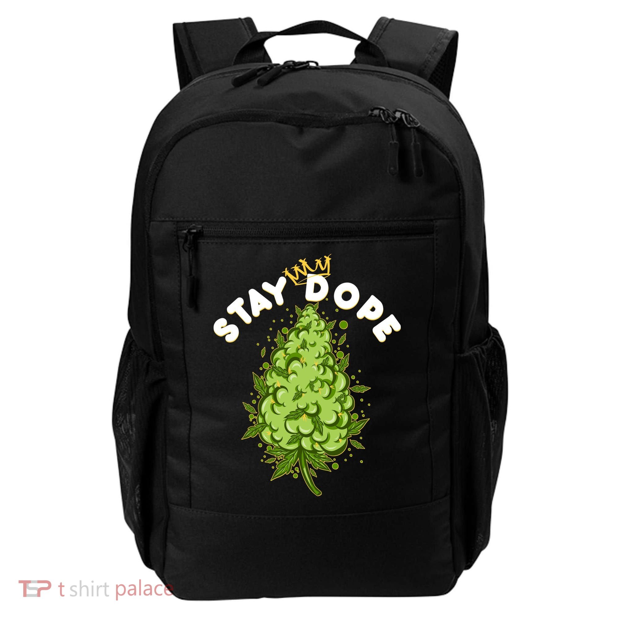 Stay Dope Cannabis Marijuana Bud Backpack