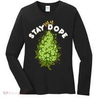 Stay Dope Cannabis Marijuana Bud Women's Long Sleeve Shirt thumb 0
