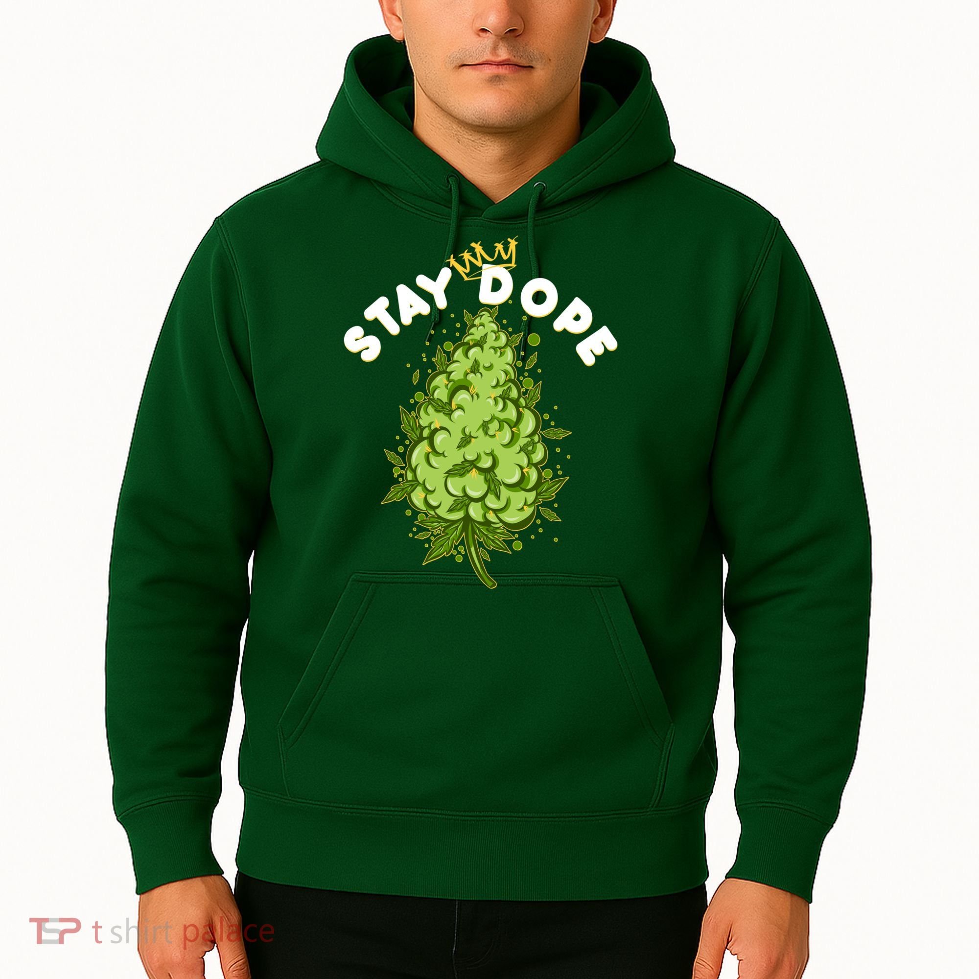 Stay Dope Cannabis Marijuana Bud Hoodie