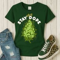 Stay Dope Cannabis Marijuana Bud Women's T-Shirt thumb 3