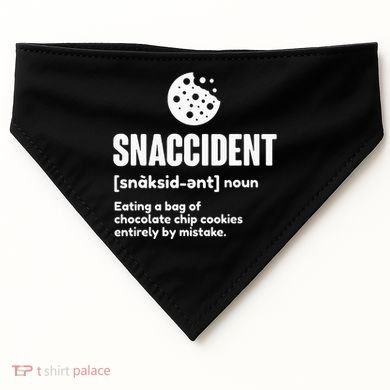 Snaccident Definition Cookie Cookies USA-Made Doggie Bandana