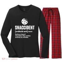 Snaccident Definition Cookie Cookies Women's Long Sleeve Flannel Pajama Set  thumb 0