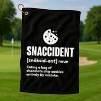 Snaccident Definition Cookie Cookies Golf Towel thumb 1