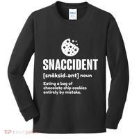 Snaccident Definition Cookie Cookies Kids Long Sleeve Shirt thumb 0