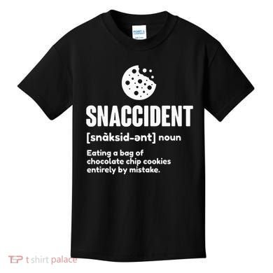 Snaccident Definition Cookie Cookies Kids T-Shirt