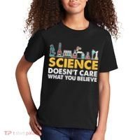 Science Doesn't Care What You Believe Science Teacher Students Kids T-Shirt thumb 2
