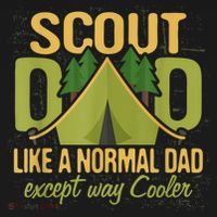 Scout Dad Cub Leader Camping Scouting Troop Gift Doggie Tank thumb 4