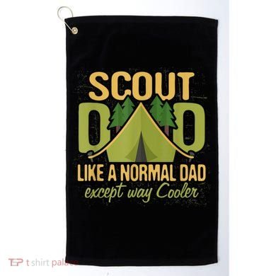 Scout Dad Cub Leader Camping Scouting Troop Gift Golf Towel