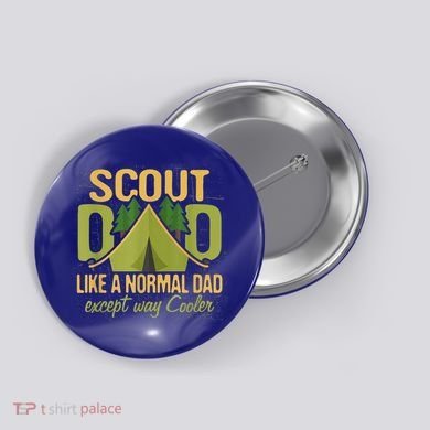 Scout Dad Cub Leader Camping Scouting Troop Gift Button