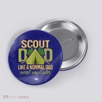 Scout Dad Cub Leader Camping Scouting Troop Gift Button thumb 0