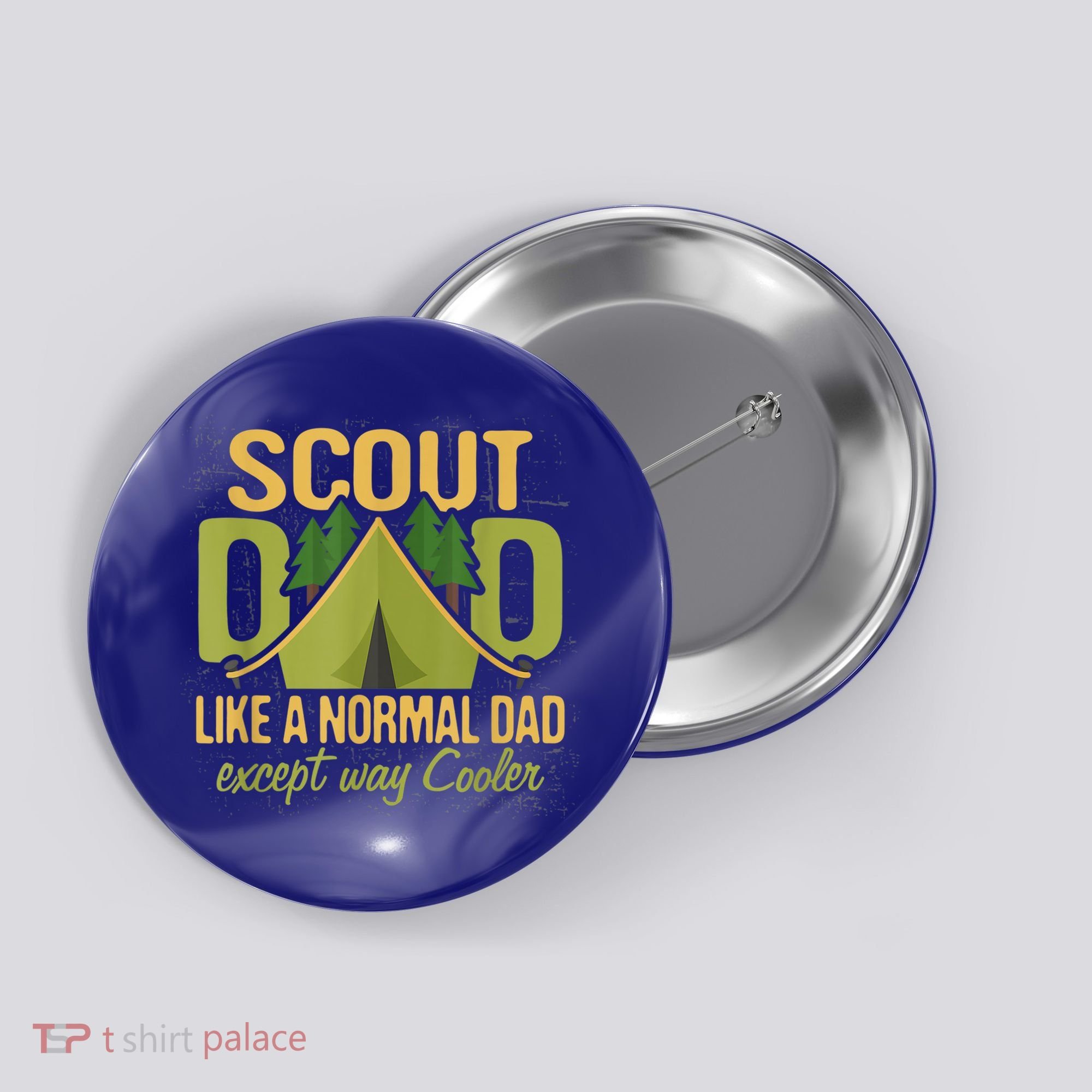 Scout Dad Cub Leader Camping Scouting Troop Gift Button