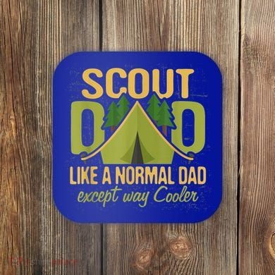 Scout Dad Cub Leader Camping Scouting Troop Gift Coaster