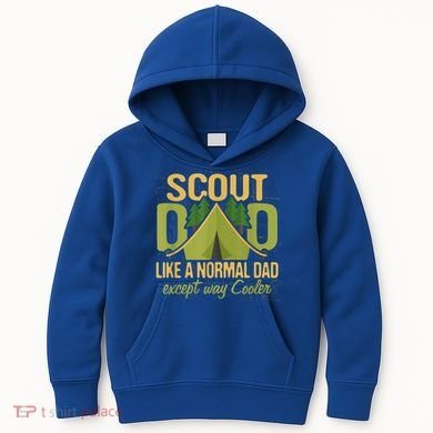 Scout Dad Cub Leader Camping Scouting Troop Gift Kids Hoodie