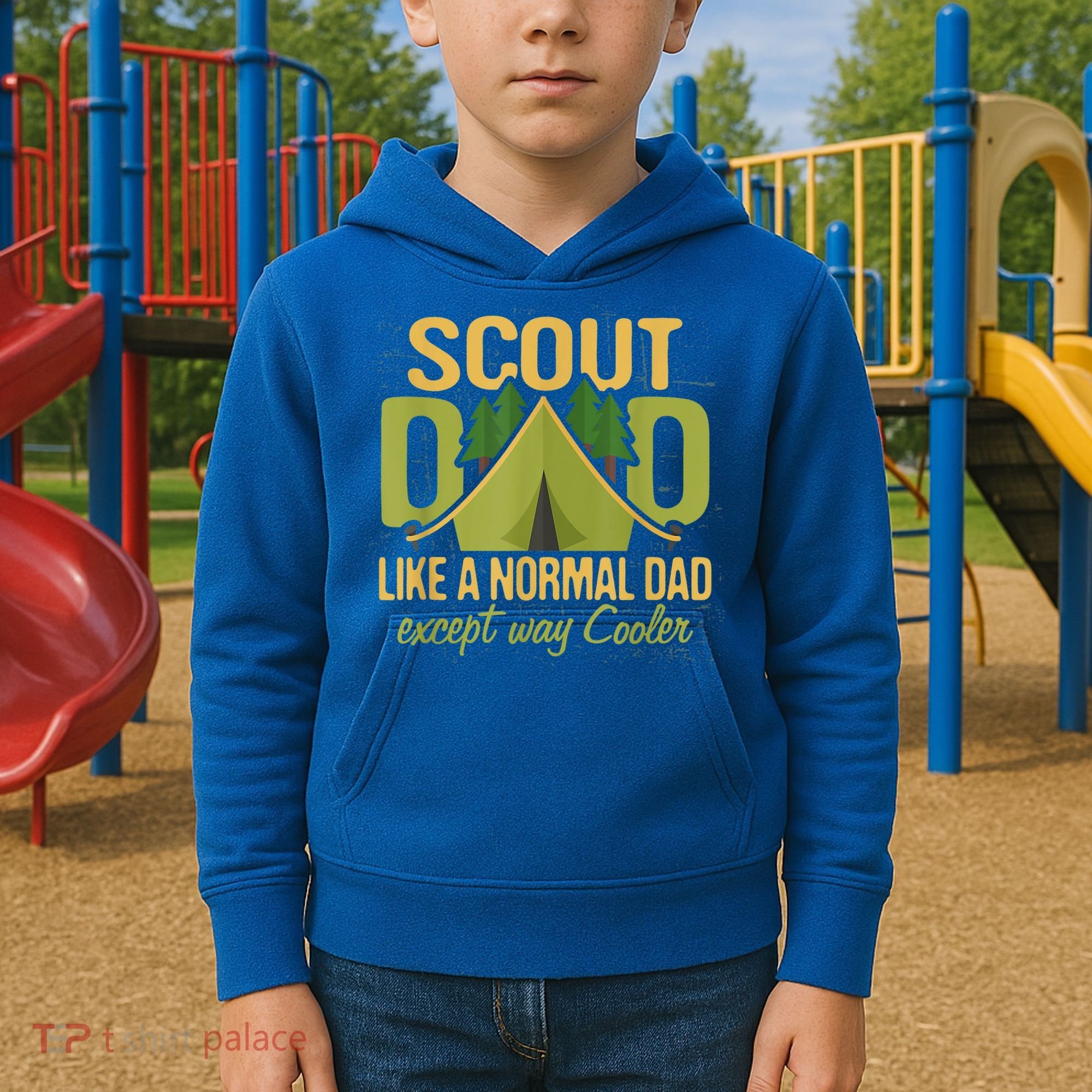 Scout Dad Cub Leader Camping Scouting Troop Gift Kids Hoodie