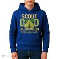 Scout Dad Cub Leader Camping Scouting Troop Gift Kids Hoodie thumb 4