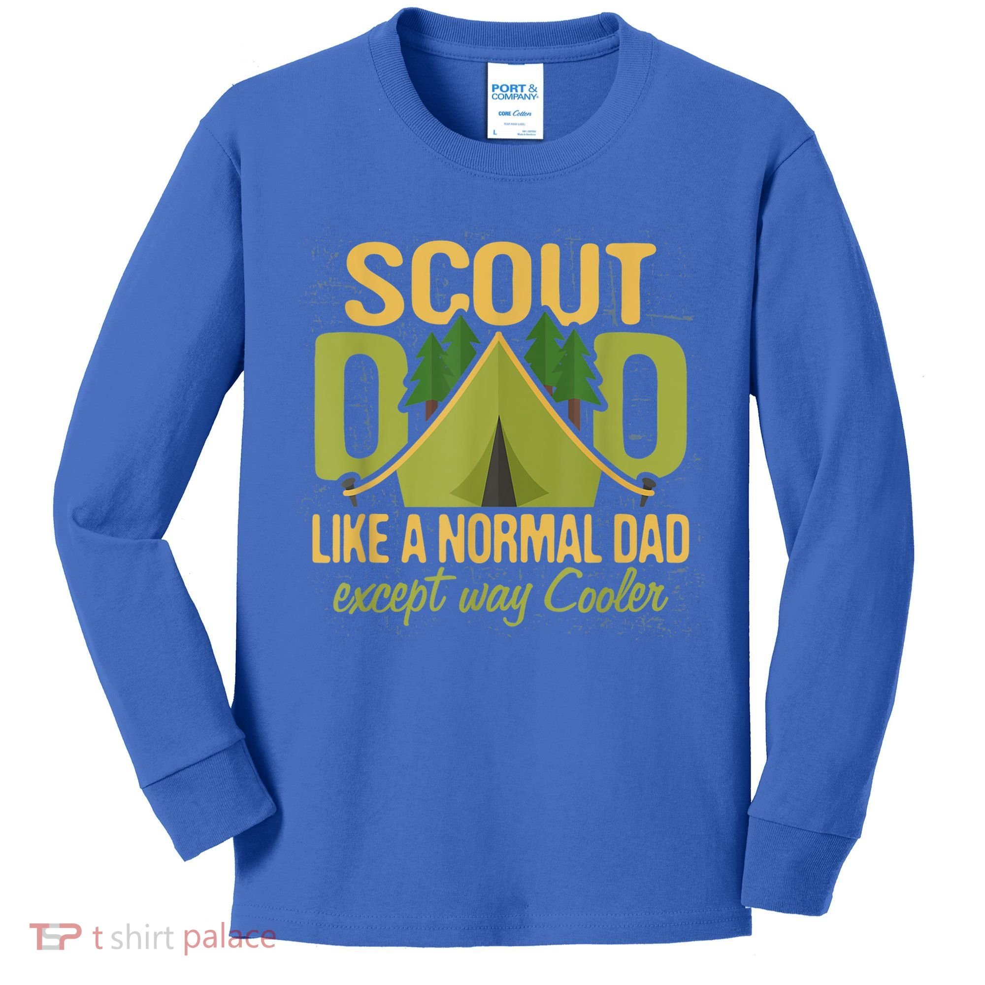 Scout Dad Cub Leader Camping Scouting Troop Gift Kids Long Sleeve Shirt