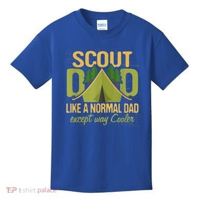 Scout Dad Cub Leader Camping Scouting Troop Gift Kids T-Shirt