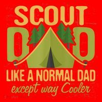 Scout Dad Cub Leader Camping Scouting Troop Gift Santa Hat thumb 1