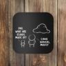 Software Developer Computer Engineer Nerd Funny Programmer Short Sleeve Coaster