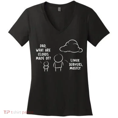 Software Developer Computer Engineer Nerd Funny Programmer Short Sleeve Women's V-Neck T-Shirt
