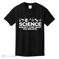 Science Doesn't Care What You Believe Kids T-Shirt thumb 0