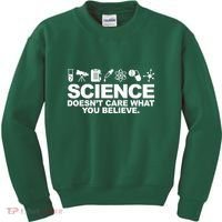 Science Doesn't Care What You Believe Kids Sweatshirt thumb 0