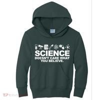 Science Doesn't Care What You Believe Kids Hoodie thumb 0