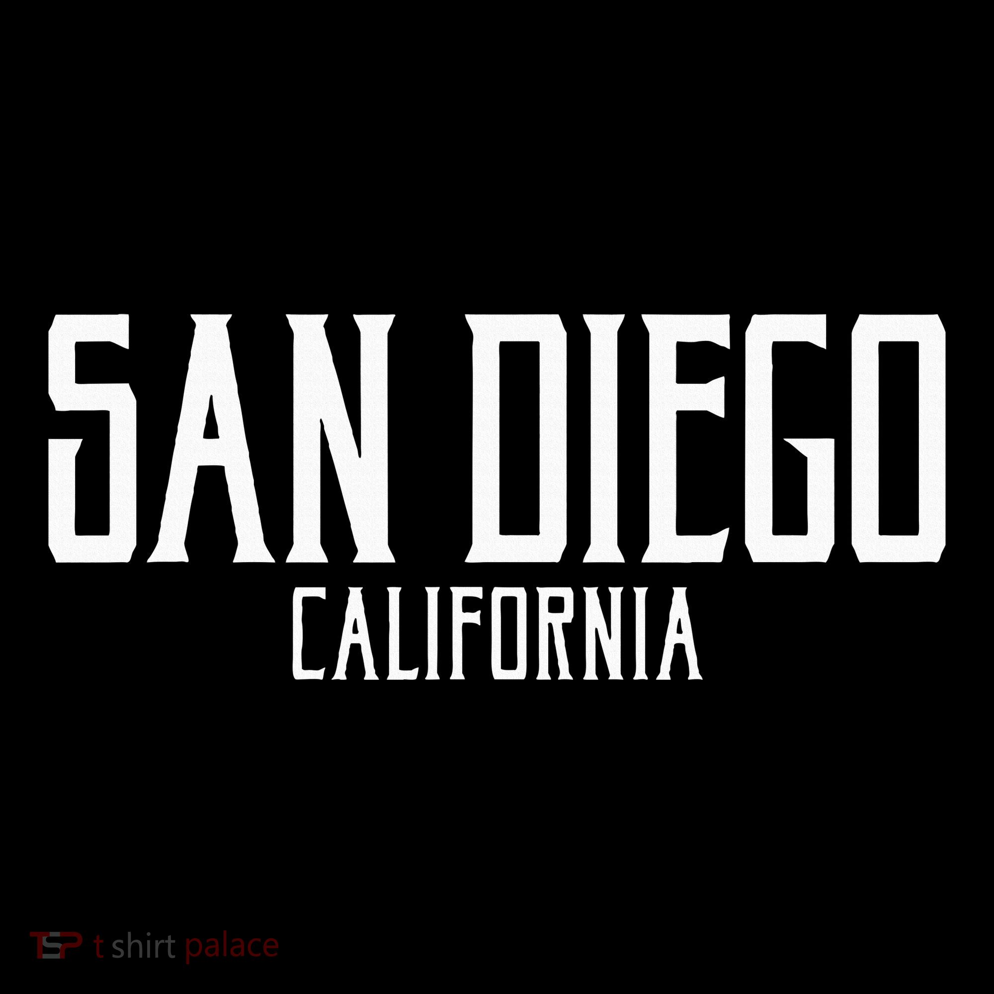 San Diego California Text With White Print Women's Hoodie