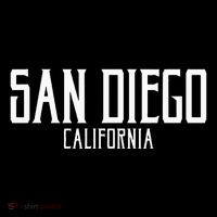 San Diego California Text With White Print Tank Top thumb 6