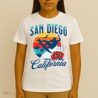 San Diego California Beach Surf Summer Vacation Vintage T-Shirt thumb 4