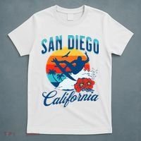 San Diego California Beach Surf Summer Vacation Vintage T-Shirt thumb 5
