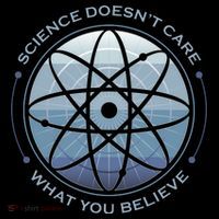 Science Doesn't Care What You Believe Atom Ornament thumb 1