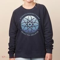Science Doesn't Care What You Believe Atom Women's Sweatshirt thumb 0