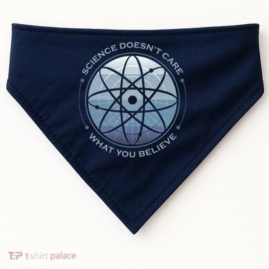 Science Doesn't Care What You Believe Atom USA-Made Doggie Bandana