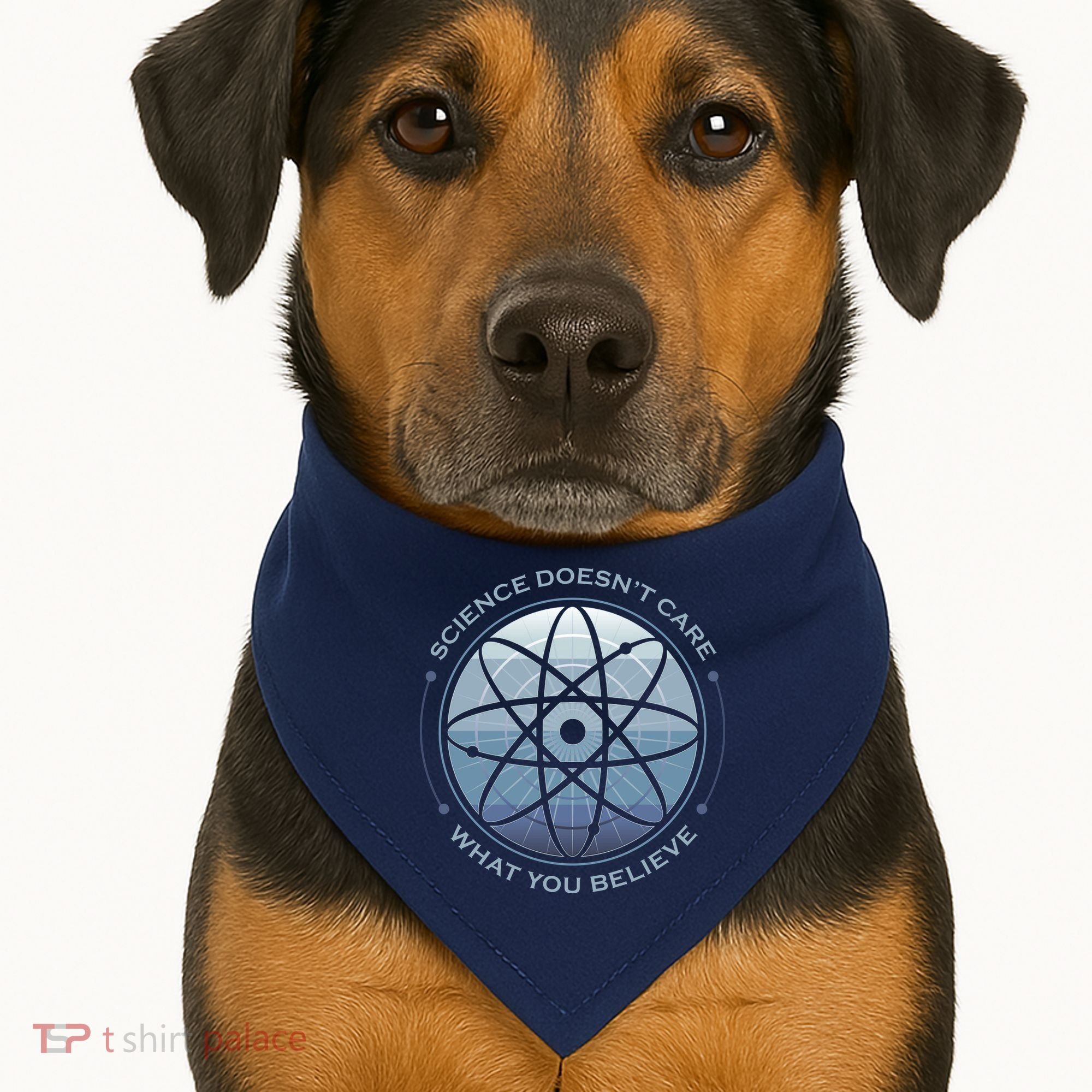 Science Doesn't Care What You Believe Atom USA-Made Doggie Bandana