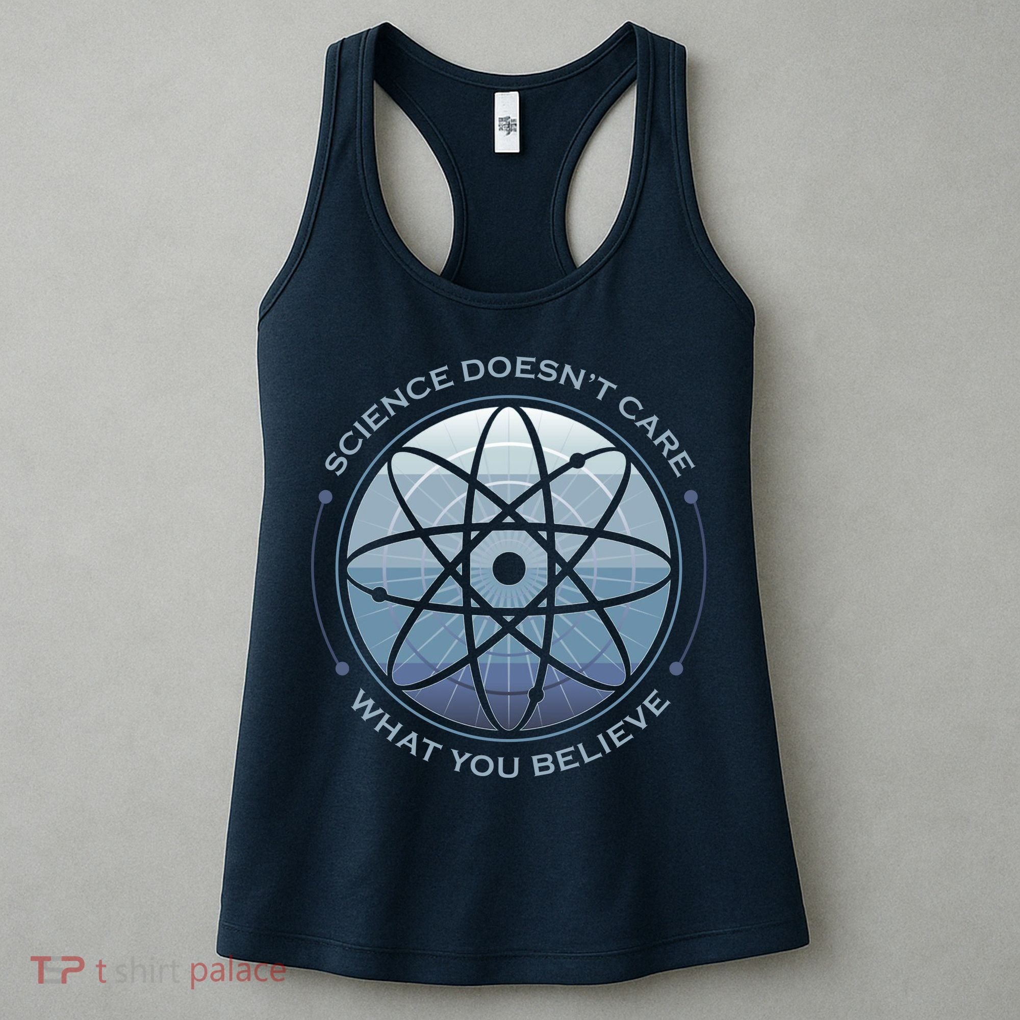 Science Doesn't Care What You Believe Atom Women's Tank Top