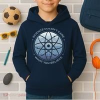 Science Doesn't Care What You Believe Atom Kids Hoodie thumb 2