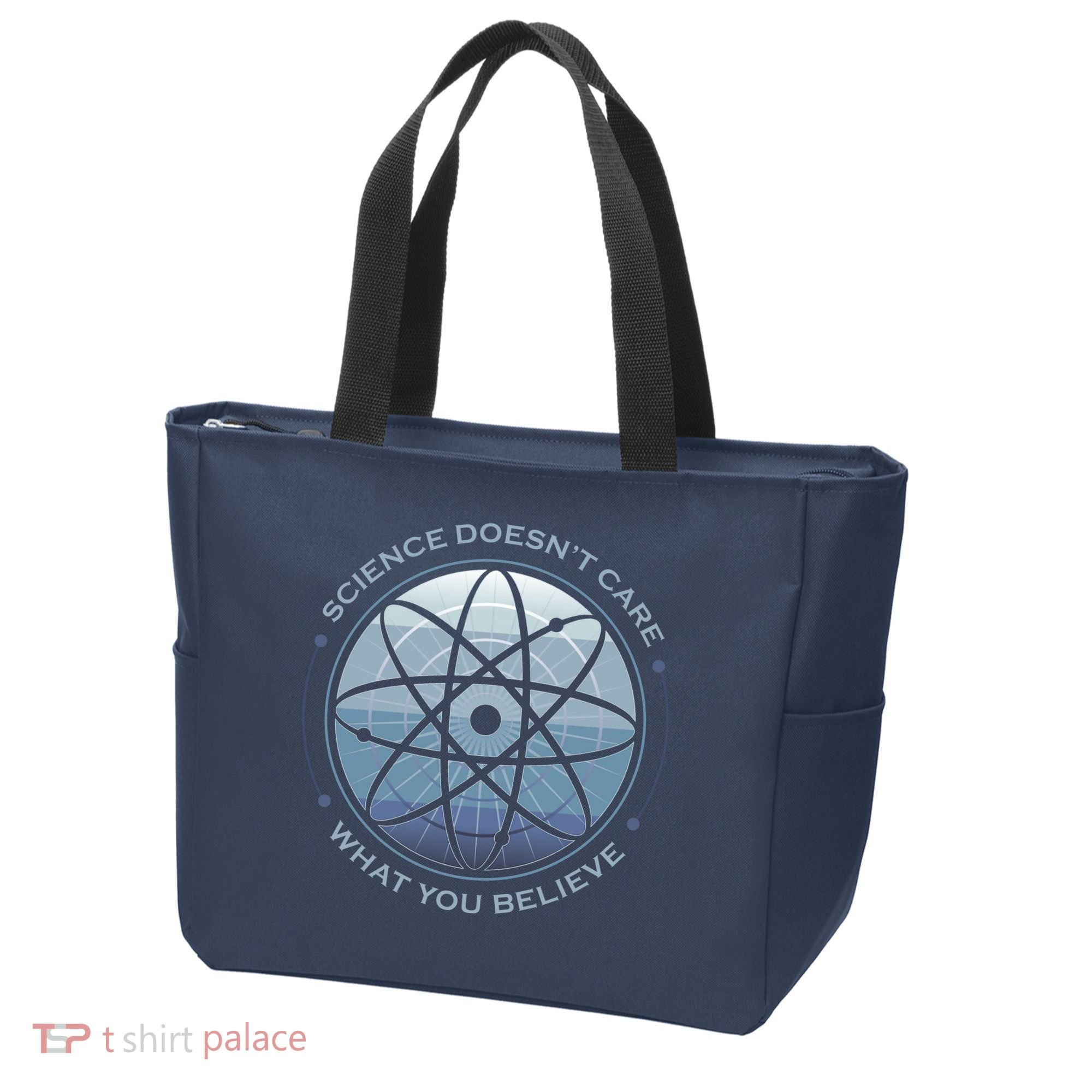 Science Doesn't Care What You Believe Atom Tote Bag