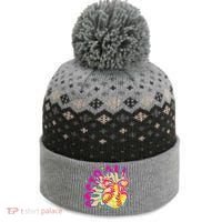 Softball Drip Coquette Bow Softball Game Day Softball Mama The Baniff Cuffed Pom Beanie thumb 0