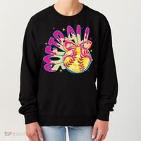 Softball Drip Coquette Bow Softball Game Day Softball Mama Women's Sweatshirt thumb 0
