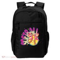 Softball Drip Coquette Bow Softball Game Day Softball Mama Backpack thumb 0