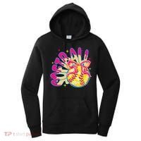 Softball Drip Coquette Bow Softball Game Day Softball Mama Women's Hoodie thumb 0