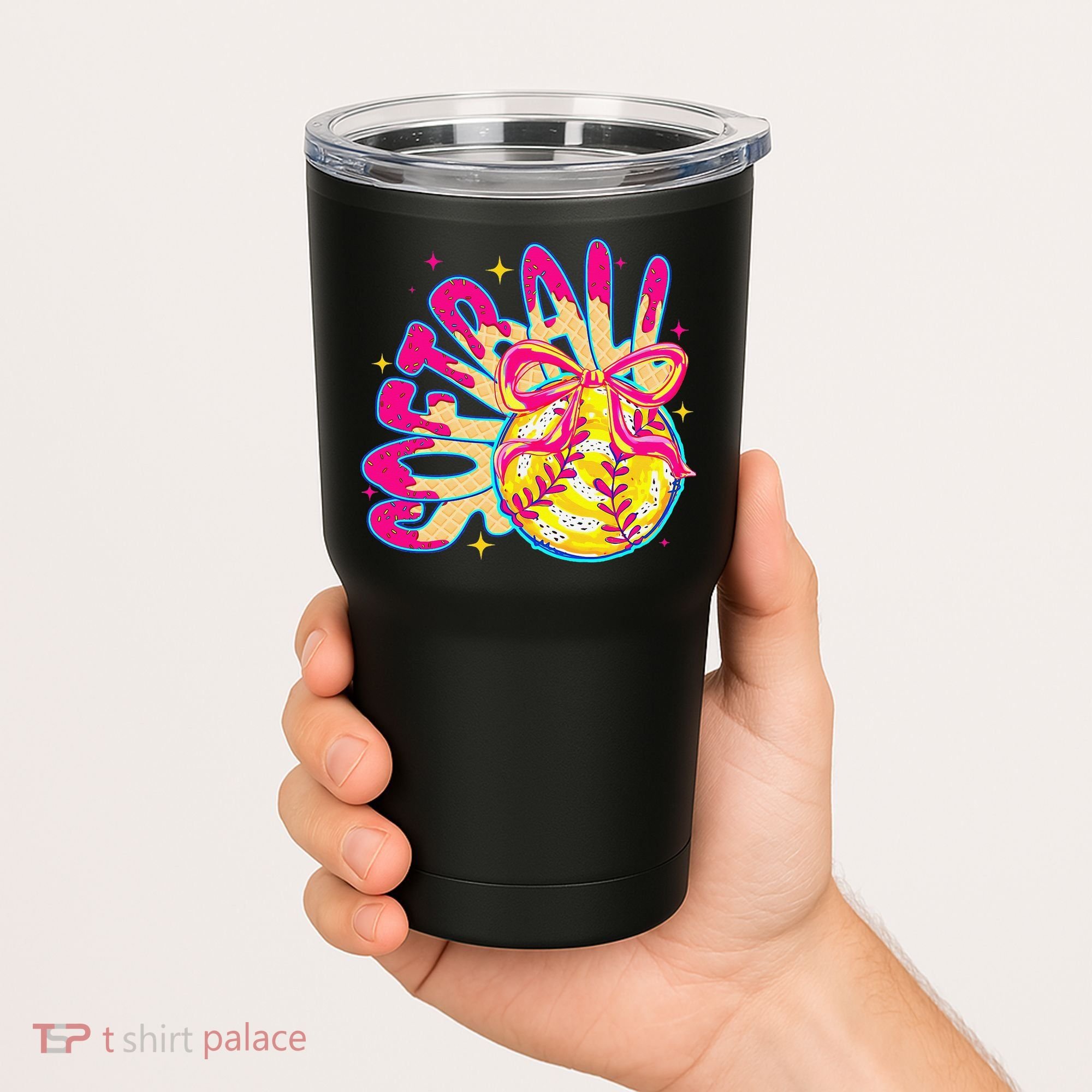 Softball Drip Coquette Bow Softball Game Day Softball Mama Tumbler