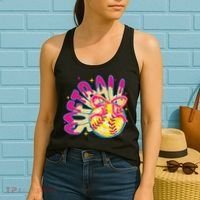 Softball Drip Coquette Bow Softball Game Day Softball Mama Women's Tank Top thumb 2