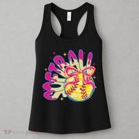 Softball Drip Coquette Bow Softball Game Day Softball Mama Women's Tank Top thumb 3