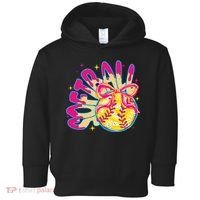 Softball Drip Coquette Bow Softball Game Day Softball Mama Toddler Hoodie thumb 0